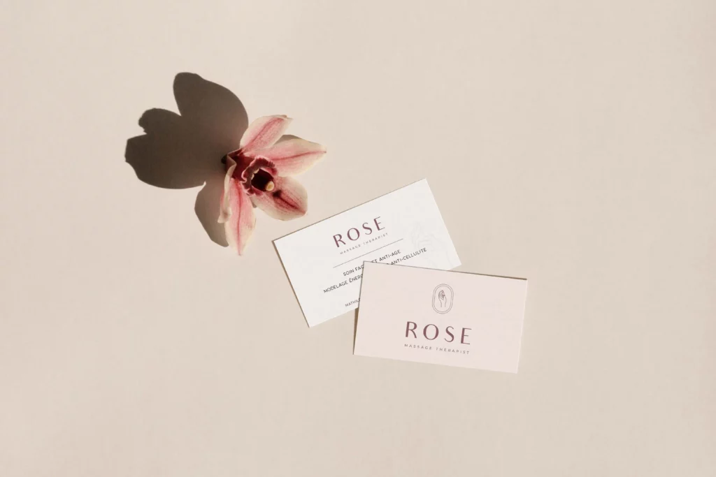 Réalisations de l'Agence Innova pour Rose Massage Therapist