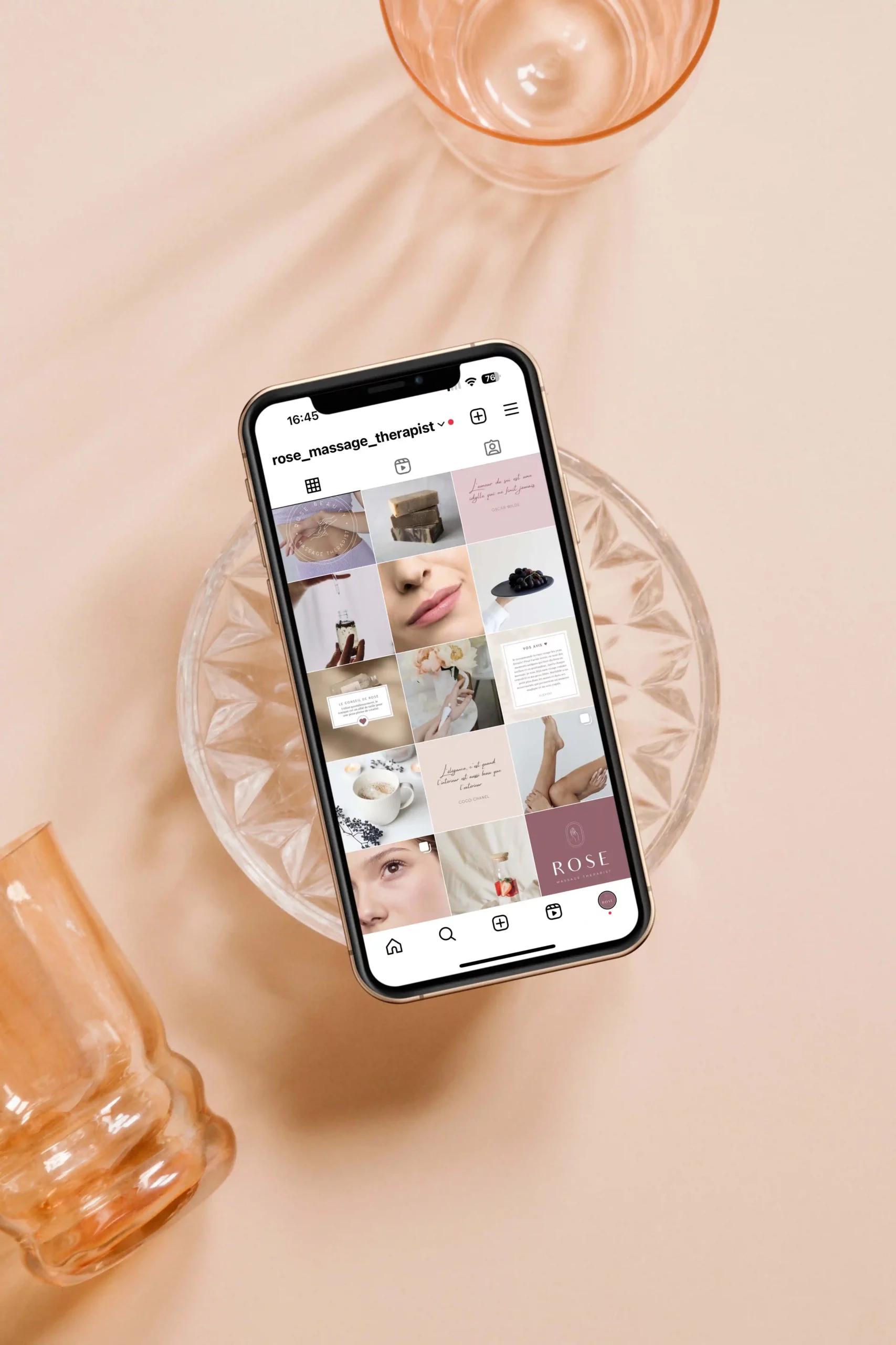 Réalisations de l'Agence Innova pour Rose Massage Therapist