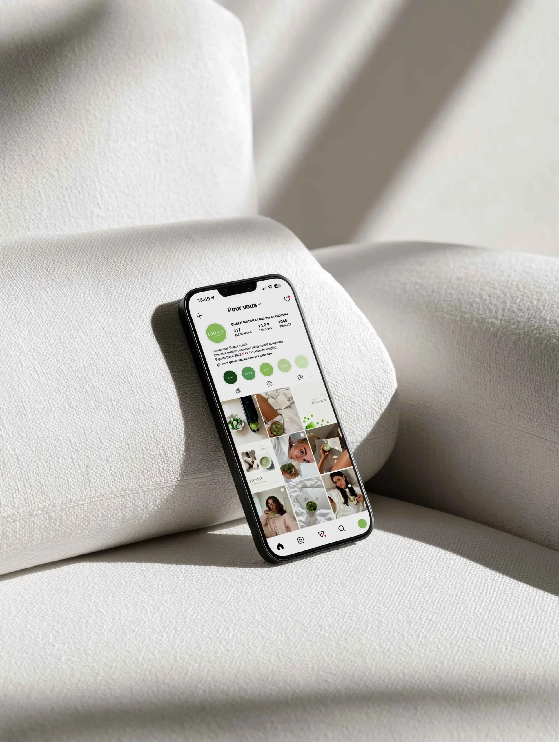 realisation de l'Agence Innova pour Green Matcha