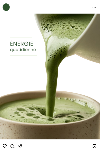 realisation de l'Agence Innova pour Green Matcha