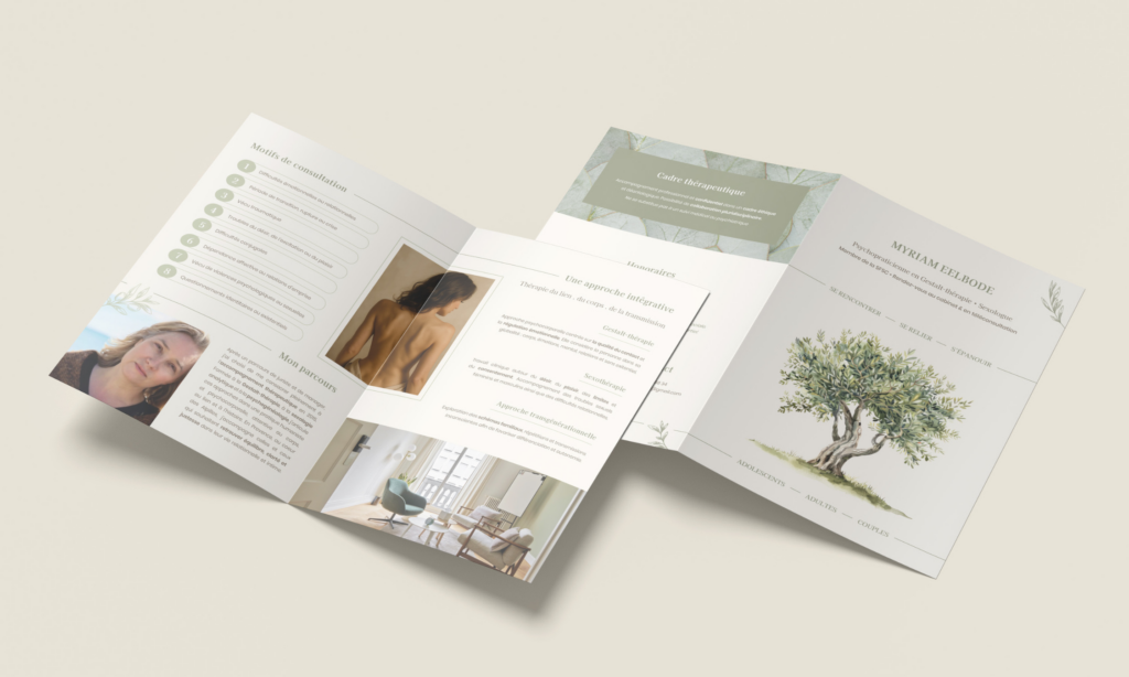 Exemple d'une plaquette commerciale réalisée par Innova