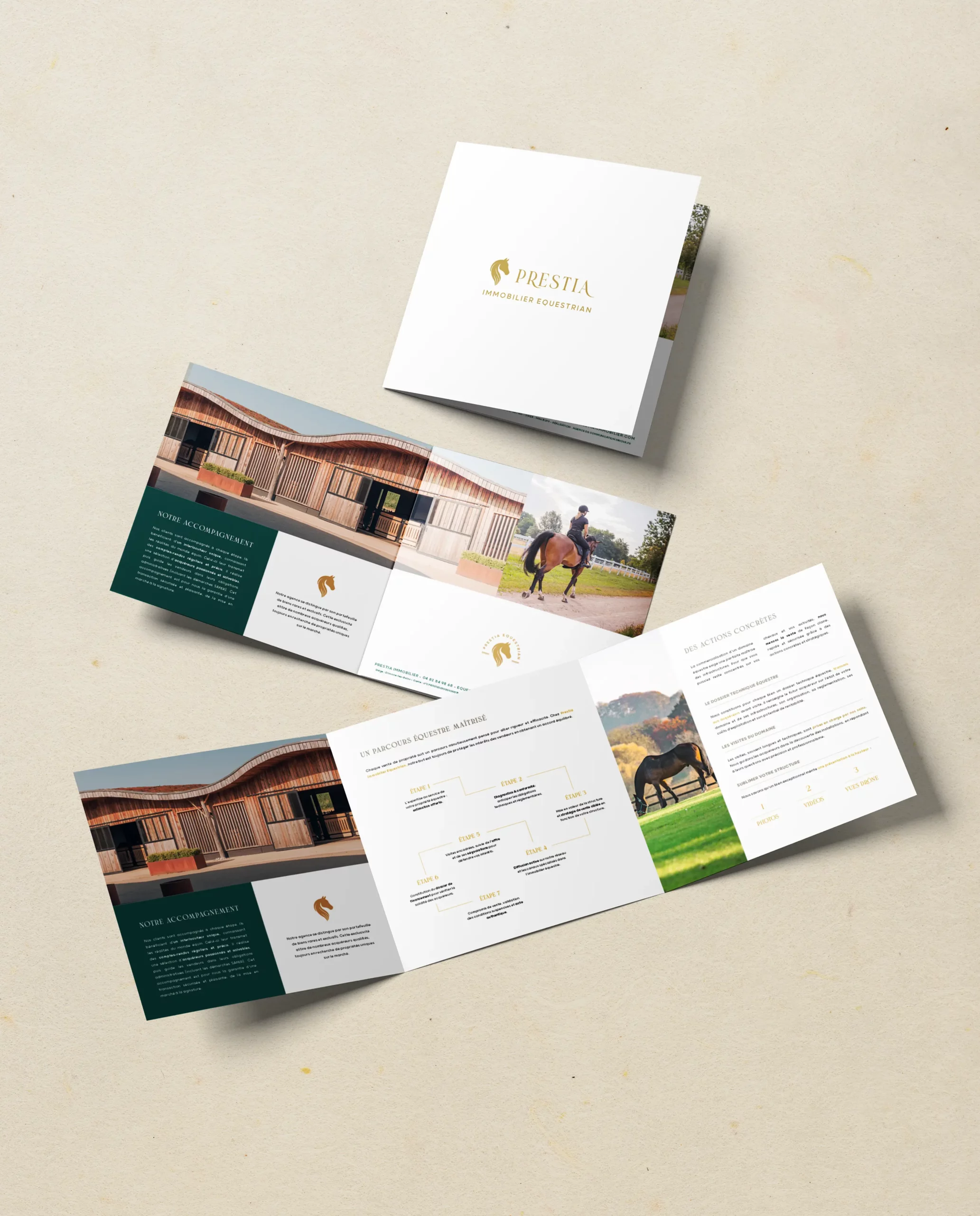 Realisation de l'Agence Innova pour Prestia Equestrian